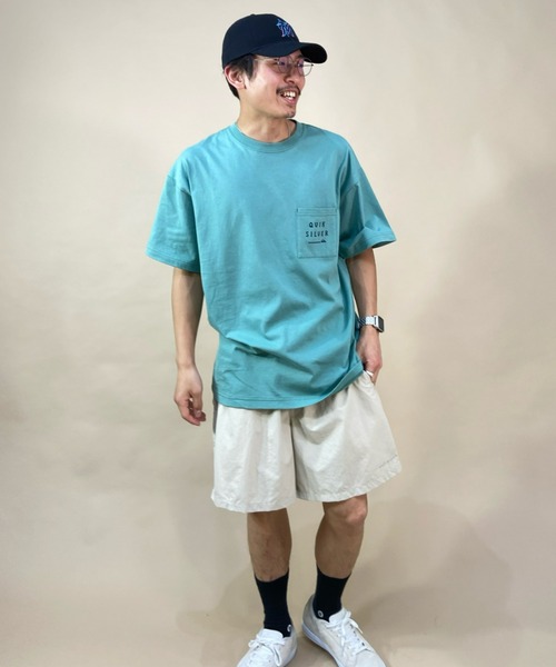 Quiksilver(クイックシルバー)の「QUIKSILVER/クイックシルバー オーバーサイズ スクエアロゴTシャツ/ドロップショルダー /ポケットTシャツ QST222605M(Tシャツ/カットソー・メンズ・ホワイト/ブルー/グリーン・XL/L/M)」の16枚目の写真