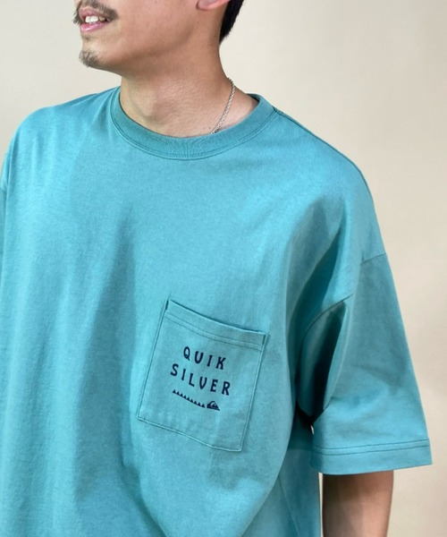 Quiksilver(クイックシルバー)の「QUIKSILVER/クイックシルバー オーバーサイズ スクエアロゴTシャツ/ドロップショルダー /ポケットTシャツ QST222605M(Tシャツ/カットソー・メンズ・ホワイト/ブルー/グリーン・XL/L/M)」の18枚目の写真