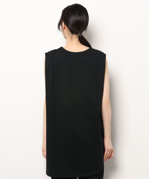 e-zakkamania stores(イーザッカマニアストアーズ)の「ノースリーブ コットンカットソー(Tシャツ/カットソー・レディース・オフホワイト/ブラック/ワインレッド/グレイッシュベージュ/ダークラベンダー・M)」の7枚目の写真