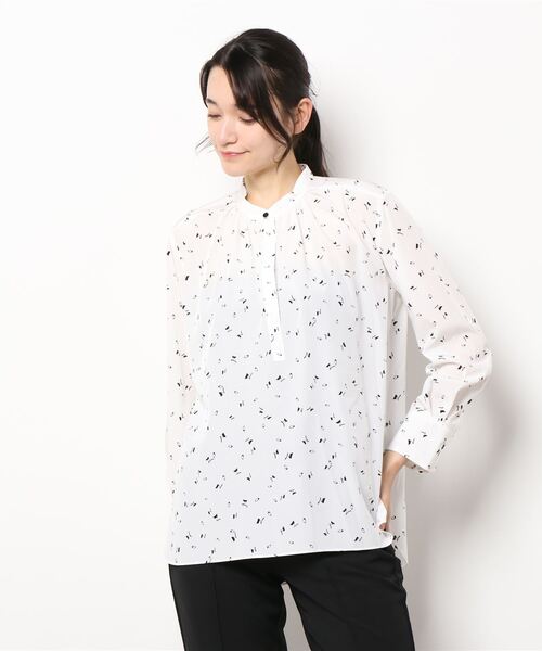 la.f…(ラエフ)の「【20周年限定アイテム】プリントバンドカラーシャツ(シャツ/ブラウス・レディース・ホワイト系その他/ブラック系その他・9号/7号)」の20枚目の写真