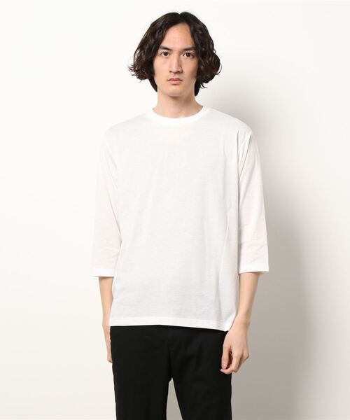 BACK NUMBER（バックナンバー）の「【BACK NUMBER】７分プリントベストレイヤード（Tシャツ/カットソー・メンズ・オフホワイト/グリーン/ブラック/ネイビー/グレー/イエロー・M/XL/L）」の7枚目の写真