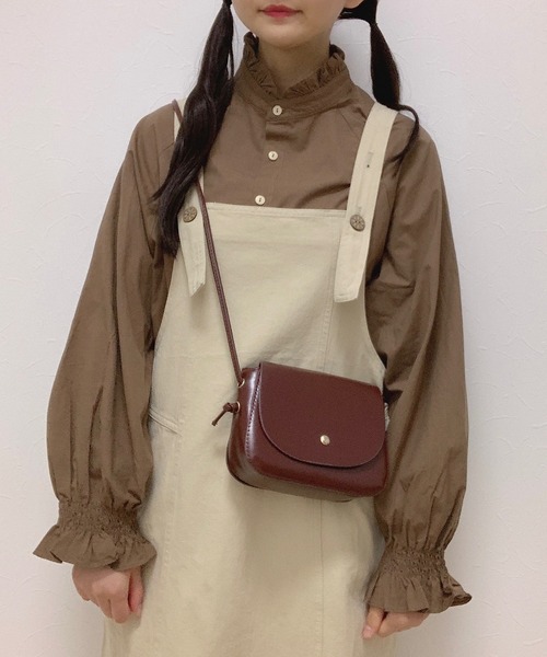 Cham.(チャム)の「ぼたんサロペット(サロペット/オーバーオール・レディース・オフホワイト/ベージュ/ブラウン・F)」の4枚目の写真