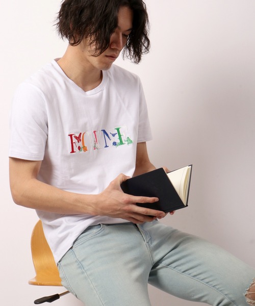 EVOLUTION(エボリューション)の「EVOLUTION タイトなシルエットのTシャツ(Tシャツ/カットソー・メンズ・ホワイト系その他/ブラック系その他/ホワイト系その他2/ホワイト系その他3/ホワイト系その他4/ホワイト系その他5/ブラック系その他2/ブラック系その他3/ブラック系その他4/ブラック系その他5/オフホワイト/ブラック・M/XL/L)」の5枚目の写真