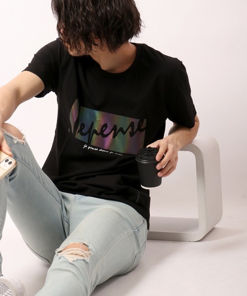 EVOLUTION(エボリューション)の「EVOLUTION タイトなシルエットのTシャツ(Tシャツ/カットソー・メンズ・ホワイト系その他/ブラック系その他/ホワイト系その他2/ホワイト系その他3/ホワイト系その他4/ホワイト系その他5/ブラック系その他2/ブラック系その他3/ブラック系その他4/ブラック系その他5/オフホワイト/ブラック・M/XL/L)」の9枚目の写真