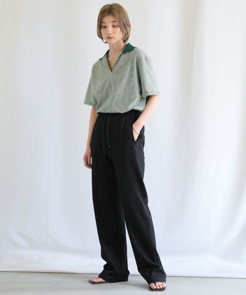 select MOCA（セレクトモカ）の「センターラインリラックスパンツ（スウェットパンツ・レディース・ライトグレー/ブラック/ピンク・FREE）」の19枚目の写真