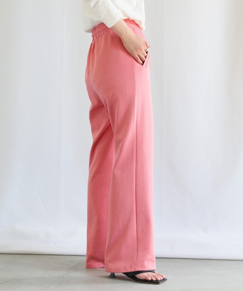 select MOCA（セレクトモカ）の「センターラインリラックスパンツ（スウェットパンツ・レディース・ライトグレー/ブラック/ピンク・FREE）」の9枚目の写真