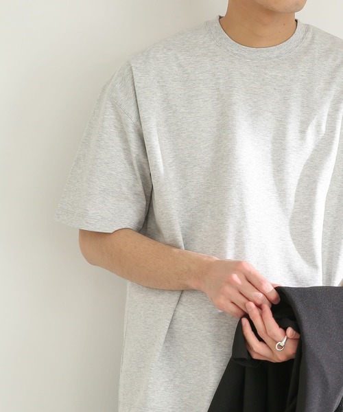 SENSE OF PLACE by URBAN RESEARCH(センスオブプレイスバイアーバンリサーチ)の「ヘビーウエイトTシャツ(5分袖)(Tシャツ/カットソー・メンズ・アイボリー/グリーン/ライトグレー/ネイビー・MEDIUM/LARGE)」の5枚目の写真