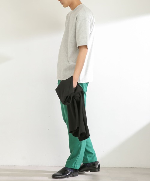 SENSE OF PLACE by URBAN RESEARCH(センスオブプレイスバイアーバンリサーチ)の「ヘビーウエイトTシャツ(5分袖)(Tシャツ/カットソー・メンズ・アイボリー/グリーン/ライトグレー/ネイビー・MEDIUM/LARGE)」の7枚目の写真