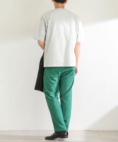 SENSE OF PLACE by URBAN RESEARCH(センスオブプレイスバイアーバンリサーチ)の「ヘビーウエイトTシャツ(5分袖)(Tシャツ/カットソー・メンズ・アイボリー/グリーン/ライトグレー/ネイビー・MEDIUM/LARGE)」の8枚目の写真