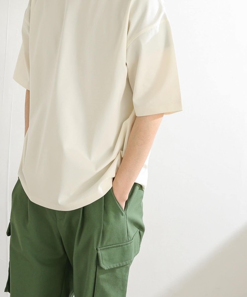 SENSE OF PLACE by URBAN RESEARCH(センスオブプレイスバイアーバンリサーチ)の「ヘビーウエイトTシャツ(5分袖)(Tシャツ/カットソー・メンズ・アイボリー/グリーン/ライトグレー/ネイビー・MEDIUM/LARGE)」の11枚目の写真