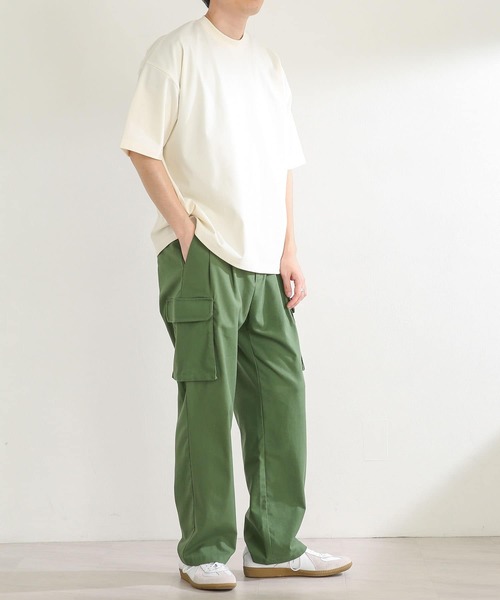 SENSE OF PLACE by URBAN RESEARCH(センスオブプレイスバイアーバンリサーチ)の「ヘビーウエイトTシャツ(5分袖)(Tシャツ/カットソー・メンズ・アイボリー/グリーン/ライトグレー/ネイビー・MEDIUM/LARGE)」の15枚目の写真