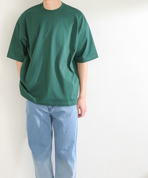 SENSE OF PLACE by URBAN RESEARCH(センスオブプレイスバイアーバンリサーチ)の「ヘビーウエイトTシャツ(5分袖)(Tシャツ/カットソー・メンズ・アイボリー/グリーン/ライトグレー/ネイビー・MEDIUM/LARGE)」の18枚目の写真