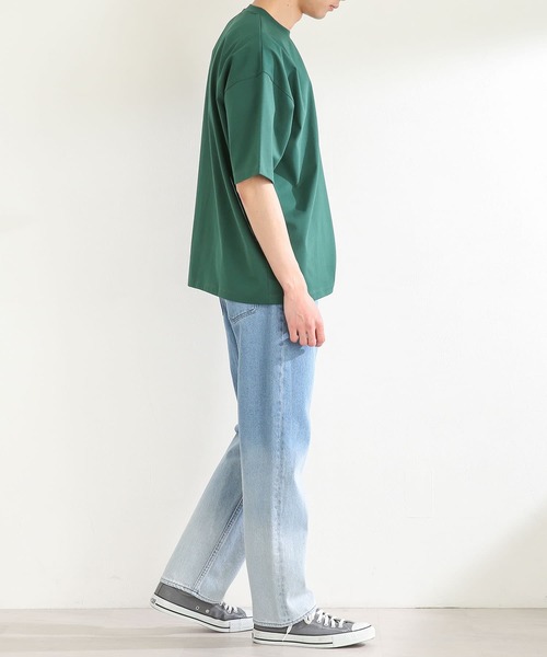 SENSE OF PLACE by URBAN RESEARCH(センスオブプレイスバイアーバンリサーチ)の「ヘビーウエイトTシャツ(5分袖)(Tシャツ/カットソー・メンズ・アイボリー/グリーン/ライトグレー/ネイビー・MEDIUM/LARGE)」の20枚目の写真