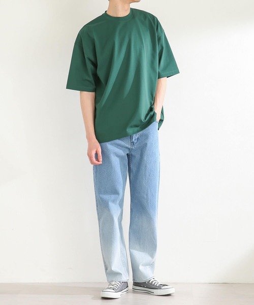 SENSE OF PLACE by URBAN RESEARCH(センスオブプレイスバイアーバンリサーチ)の「ヘビーウエイトTシャツ(5分袖)(Tシャツ/カットソー・メンズ・アイボリー/グリーン/ライトグレー/ネイビー・MEDIUM/LARGE)」の21枚目の写真