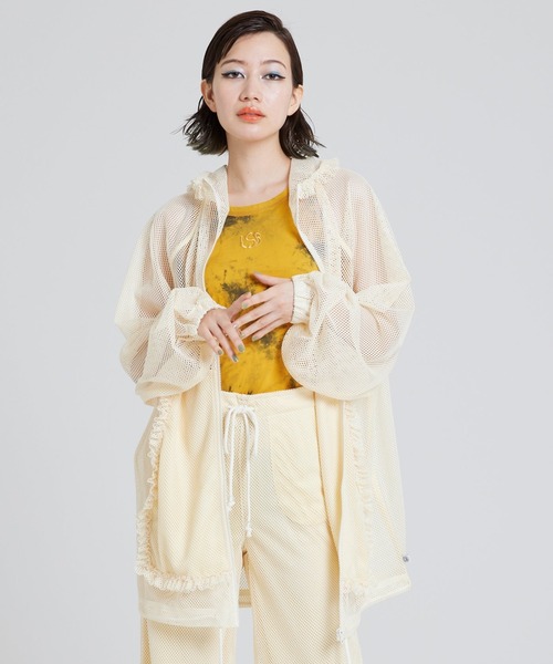 little sunny bite×ピンクハウス frill hoodie little sunny bite×ピンクハウス frill hoodie