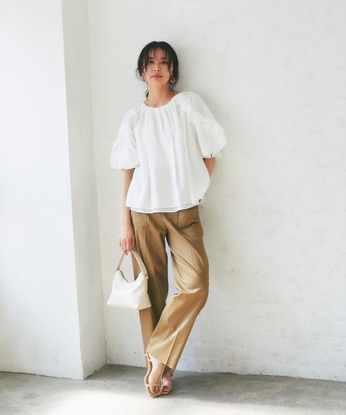 RIVE DROITE（リヴドロワ）の「メッシュ型押し2WAYミニバッグ（ハンドバッグ・レディース・ブラック/アイボリー・FREE）」の8枚目の写真