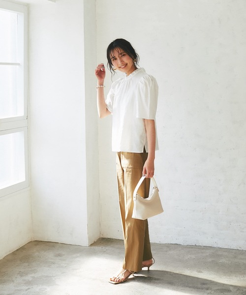 RIVE DROITE（リヴドロワ）の「メッシュ型押し2WAYミニバッグ（ハンドバッグ・レディース・ブラック/アイボリー・FREE）」の15枚目の写真