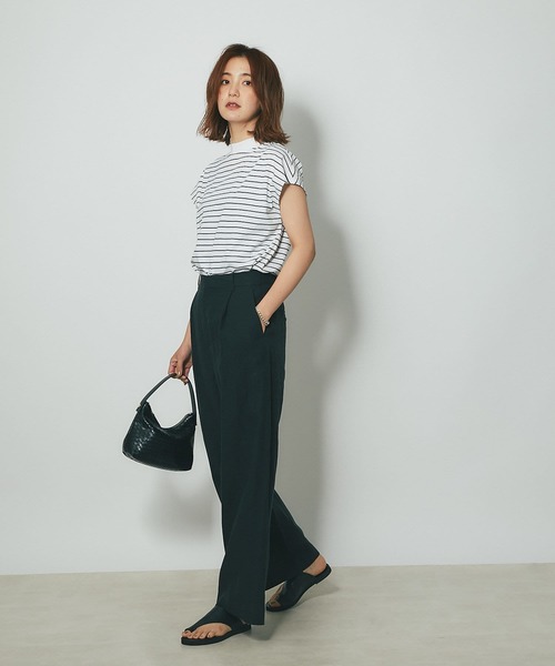 RIVE DROITE（リヴドロワ）の「メッシュ型押し2WAYミニバッグ（ハンドバッグ・レディース・ブラック/アイボリー・FREE）」の4枚目の写真