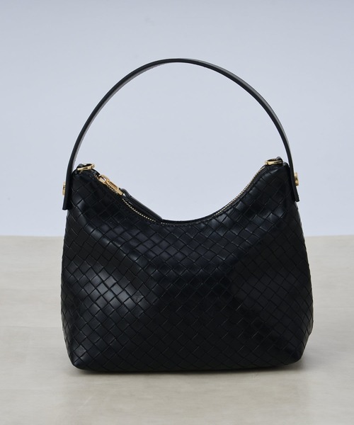 RIVE DROITE（リヴドロワ）の「メッシュ型押し2WAYミニバッグ（ハンドバッグ・レディース・ブラック/アイボリー・FREE）」の7枚目の写真