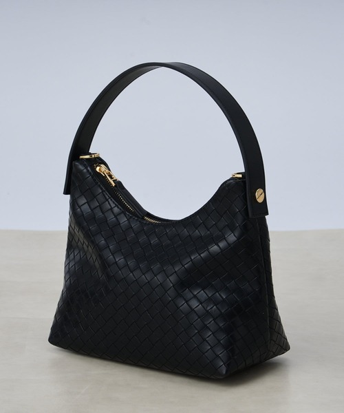 RIVE DROITE（リヴドロワ）の「メッシュ型押し2WAYミニバッグ（ハンドバッグ・レディース・ブラック/アイボリー・FREE）」の13枚目の写真