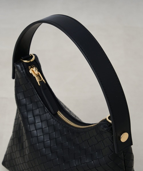 RIVE DROITE（リヴドロワ）の「メッシュ型押し2WAYミニバッグ（ハンドバッグ・レディース・ブラック/アイボリー・FREE）」の9枚目の写真