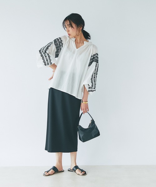 RIVE DROITE（リヴドロワ）の「メッシュ型押し2WAYミニバッグ（ハンドバッグ・レディース・ブラック/アイボリー・FREE）」の21枚目の写真