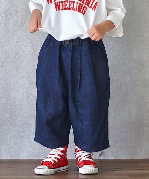 CIAOPANIC TYPY(チャオパニックティピー)の「▽【KIDS】ライトオンスデニムバルーンパンツ(デニムパンツ・キッズ・ネイビー/ブルー・MEDIUM/LARGE/X-LARGE/XX-LARGE/SMALL)」の2枚目の写真