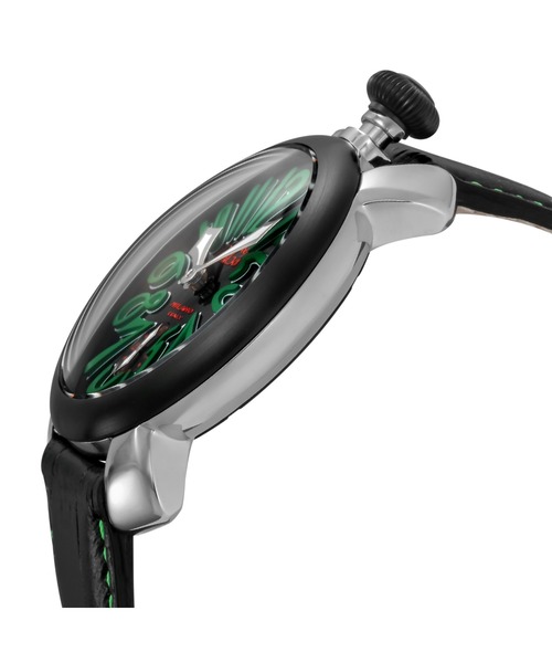 GaGa MILANO（ガガミラノ）の「GaGa MILANO/ガガミラノ MANUALE48MM 腕時計 501302S-BLK メンズ（アナログ腕時計・メンズ・ブラック・FREE）」の4枚目の写真
