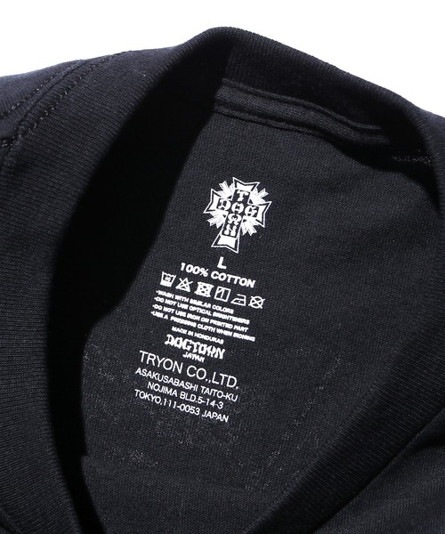 DOGTOWN(ドッグタウン)の「DOGTOWN/ドッグタウン Closs Logo S/S TEE 半袖ロゴTシャツ(Tシャツ/カットソー・メンズ・ブラック×レッド/ブラック×グリーン/ホワイト×ブラック/ブラック×ホワイト・M/L/XL)」の8枚目の写真