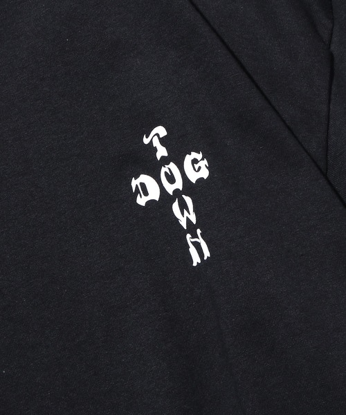 DOGTOWN(ドッグタウン)の「DOGTOWN/ドッグタウン Closs Logo S/S TEE 半袖ロゴTシャツ(Tシャツ/カットソー・メンズ・ブラック×レッド/ブラック×グリーン/ホワイト×ブラック/ブラック×ホワイト・M/L/XL)」の9枚目の写真