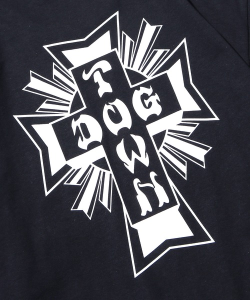 DOGTOWN(ドッグタウン)の「DOGTOWN/ドッグタウン Closs Logo S/S TEE 半袖ロゴTシャツ(Tシャツ/カットソー・メンズ・ブラック×レッド/ブラック×グリーン/ホワイト×ブラック/ブラック×ホワイト・M/L/XL)」の12枚目の写真