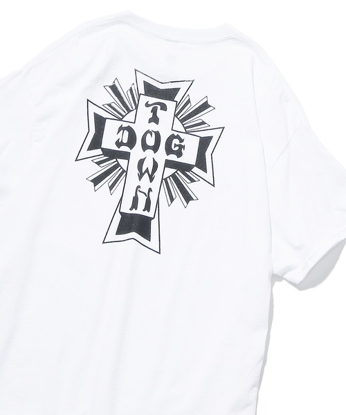 DOGTOWN(ドッグタウン)の「DOGTOWN/ドッグタウン Closs Logo S/S TEE 半袖ロゴTシャツ(Tシャツ/カットソー・メンズ・ブラック×レッド/ブラック×グリーン/ホワイト×ブラック/ブラック×ホワイト・M/L/XL)」の16枚目の写真