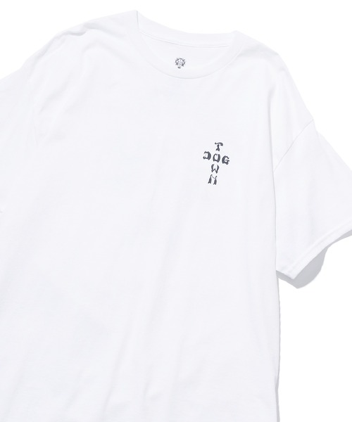 DOGTOWN(ドッグタウン)の「DOGTOWN/ドッグタウン Closs Logo S/S TEE 半袖ロゴTシャツ(Tシャツ/カットソー・メンズ・ブラック×レッド/ブラック×グリーン/ホワイト×ブラック/ブラック×ホワイト・M/L/XL)」の15枚目の写真
