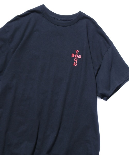 DOGTOWN(ドッグタウン)の「DOGTOWN/ドッグタウン Closs Logo S/S TEE 半袖ロゴTシャツ(Tシャツ/カットソー・メンズ・ブラック×レッド/ブラック×グリーン/ホワイト×ブラック/ブラック×ホワイト・M/L/XL)」の17枚目の写真