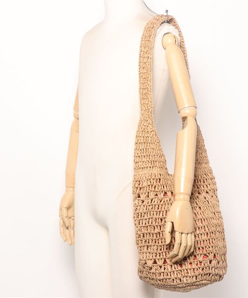 TINA：JOJUN（ティーナジョジュン）の「ペーパー トートバッグ TINA：JOJUN（かごバッグ・レディース・ベージュ・F）」の3枚目の写真