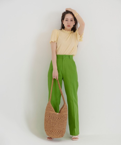 TINA：JOJUN（ティーナジョジュン）の「ペーパー トートバッグ TINA：JOJUN（かごバッグ・レディース・ベージュ・F）」の2枚目の写真