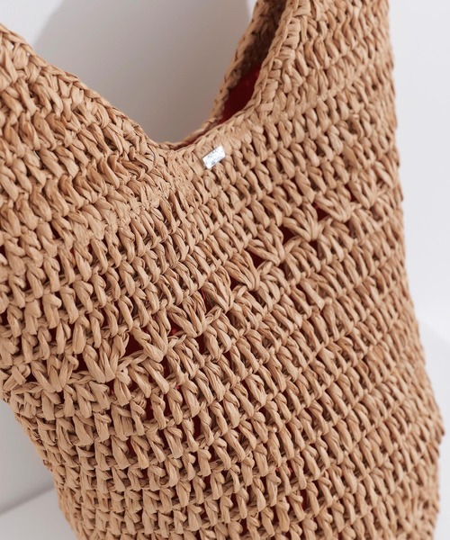 TINA：JOJUN（ティーナジョジュン）の「ペーパー トートバッグ TINA：JOJUN（かごバッグ・レディース・ベージュ・F）」の7枚目の写真