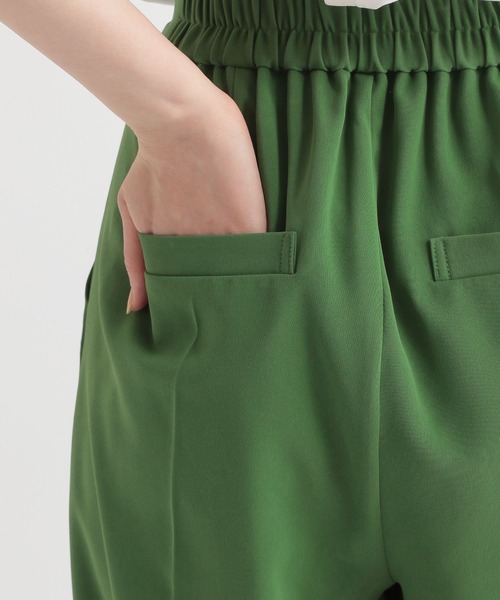 Andemiu(アンデミュウ)の「ハイウエストカラースリットパンツ285899(スラックス・レディース・グレー/グリーン/アイボリー・FREE)」の17枚目の写真