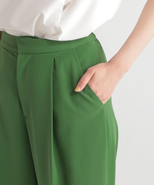 Andemiu(アンデミュウ)の「ハイウエストカラースリットパンツ285899(スラックス・レディース・グレー/グリーン/アイボリー・FREE)」の19枚目の写真