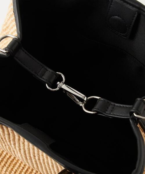 green label relaxing（グリーンレーベルリラクシング）の「ソフト ボックス ２WAY バッグ（かごバッグ・レディース・シルバー/ベージュ/ブラック・FREE）」の16枚目の写真