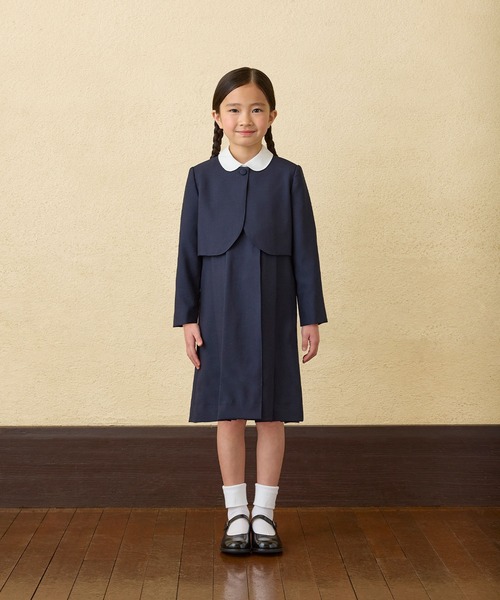 面接】ジャンパースカート（ボックスプリーツ）（スーツスカート