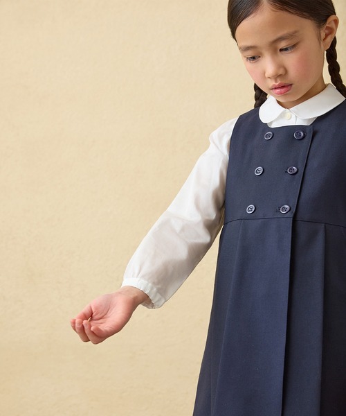 面接】ジャンパースカート（ボックスプリーツ）（スーツスカート