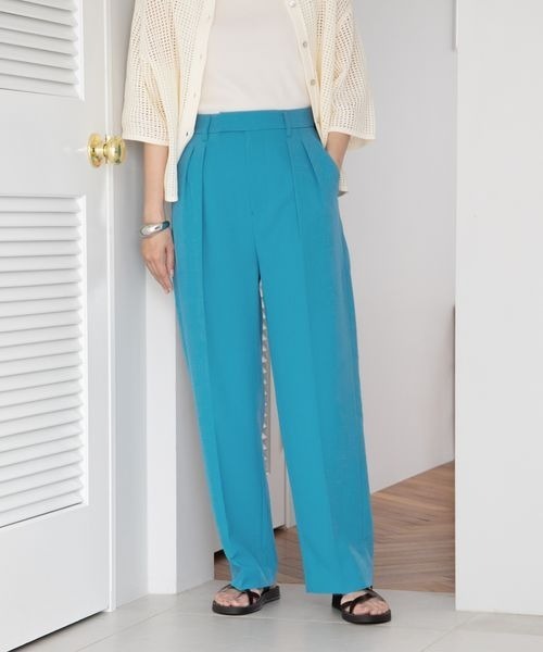 LOWRYS FARM（ローリーズファーム）の「アムンゼンスラックスパンツ２　278687（スラックス・レディース・ブラック/ブルー/アイボリー・MEDIUM/LARGE）」の3枚目の写真