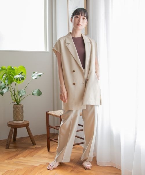 LOWRYS FARM（ローリーズファーム）の「アムンゼンスラックスパンツ２　278687（スラックス・レディース・ブラック/ブルー/アイボリー・MEDIUM/LARGE）」の8枚目の写真