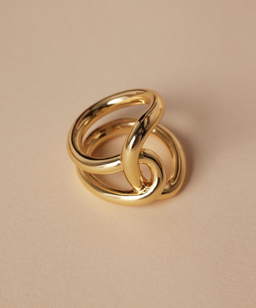 CENE(セネ)の「【CENE】セネ/ ビッククロスリング(リング・レディース・シルバー/ゴールド・#13/#9/#11)」の9枚目の写真