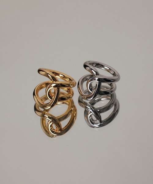 CENE(セネ)の「【CENE】セネ/ ビッククロスリング(リング・レディース・シルバー/ゴールド・#13/#9/#11)」の19枚目の写真