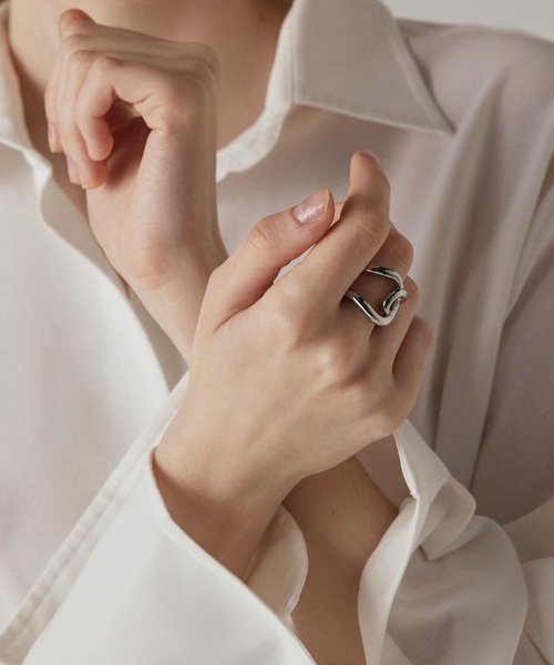 CENE(セネ)の「【CENE】セネ/ ビッククロスリング(リング・レディース・シルバー/ゴールド・#13/#9/#11)」の16枚目の写真