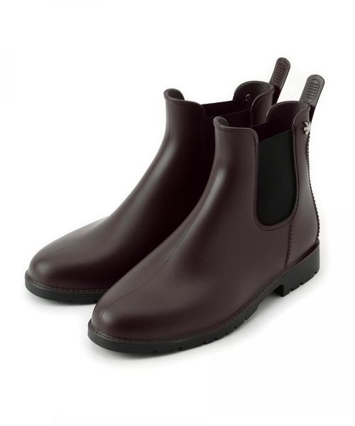 UMO（ウモ）の「UMO レイン サイドゴアショートブーツ（レインシューズ・レディース・オリーブ/ピンク/ブラック/ダークブラウン・37/39/36/38）」の2枚目の写真