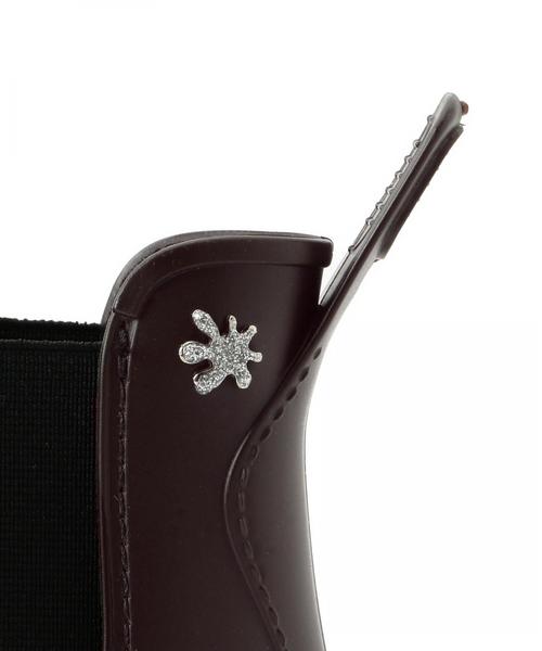 UMO（ウモ）の「UMO レイン サイドゴアショートブーツ（レインシューズ・レディース・オリーブ/ピンク/ブラック/ダークブラウン・37/39/36/38）」の5枚目の写真