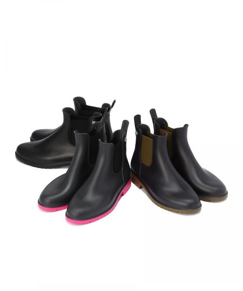 UMO（ウモ）の「UMO レイン サイドゴアショートブーツ（レインシューズ・レディース・オリーブ/ピンク/ブラック/ダークブラウン・37/39/36/38）」の14枚目の写真